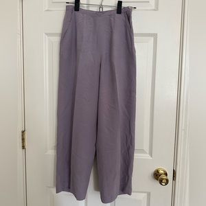Vintage 100% Silk Slim Leg Trousers